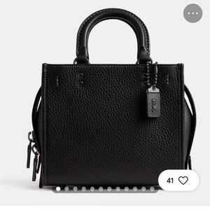 Coach rogue 20 glovetanned leather pebbled bag.